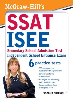 cover image of McGraw-Hill's SSAT / ISEE